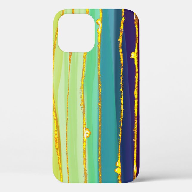 Rainbow lines: abstract luxury composition. Case-Mate iPhone case (Back)