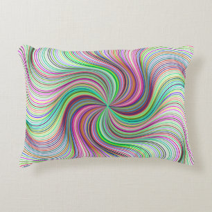 Rainbow Lines Decorative Cushion