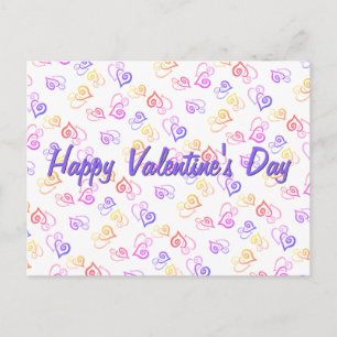 Rainbow Linked Heart Pattern Artwork Template