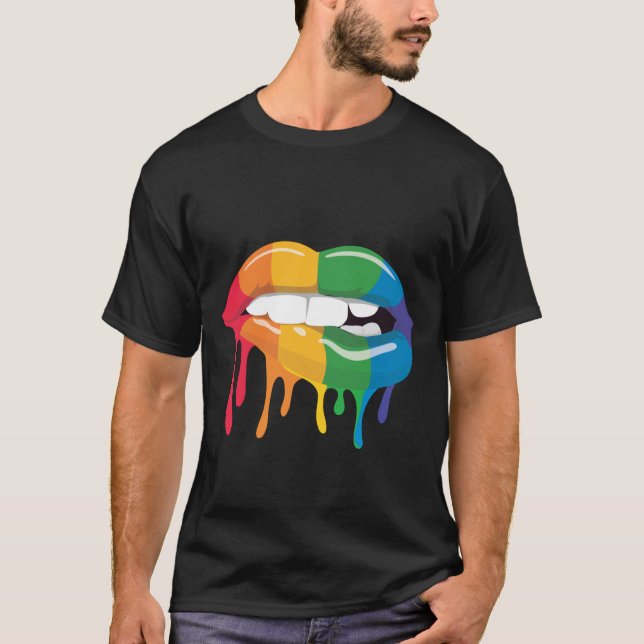 Rainbow Lips T-Shirt (Front)