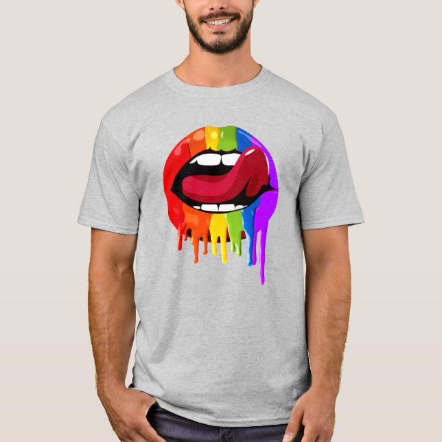 RAINBOW LIPS T-Shirt (Front)