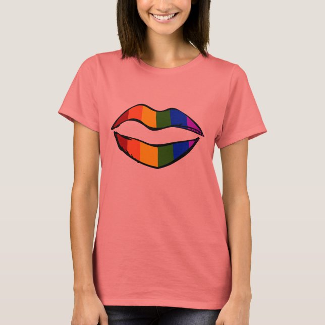 Rainbow Lips T-Shirt (Front)