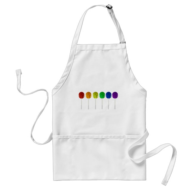 Rainbow Lollipops Standard Apron (Front)