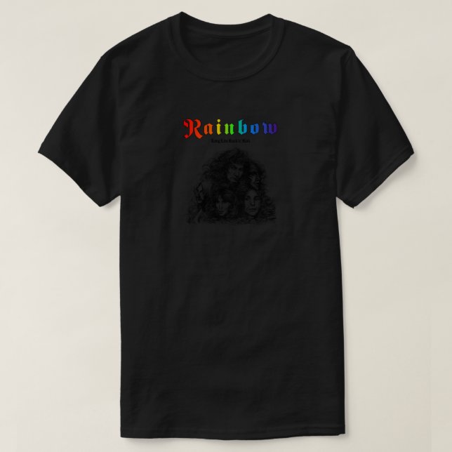 Rainbow Long Live Rock & Roll Classic T-Shirt (Design Front)