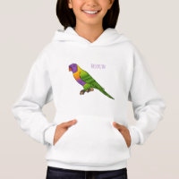 Rainbow lorikeet bird cartoon illustration