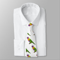 Rainbow lorikeet bird cartoon illustration