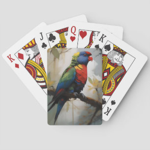 Rainbow Lorikeet Oil Paint, Playing Cards