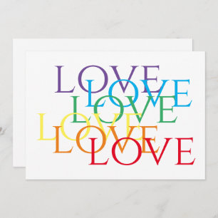 RAINBOW LOVE 5x7 Flat Card