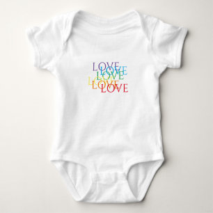 RAINBOW LOVE Baby Bodysuit