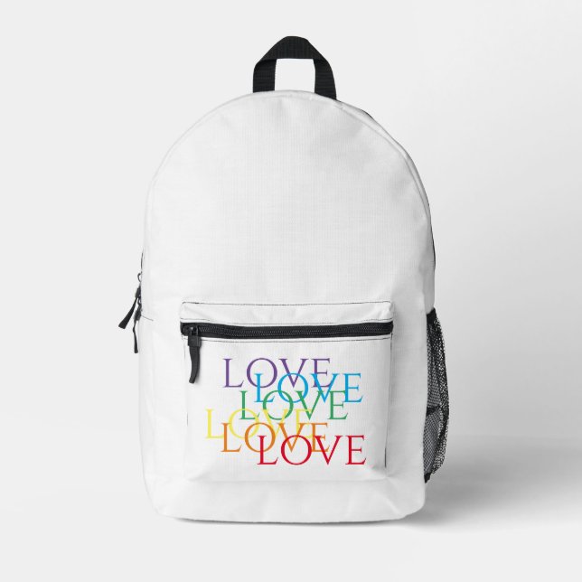RAINBOW LOVE Backpack  (Front)