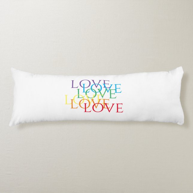 RAINBOW LOVE Body Pillow  (Front)