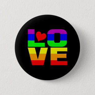 Rainbow Love button