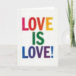 Rainbow Love Classic Style Card