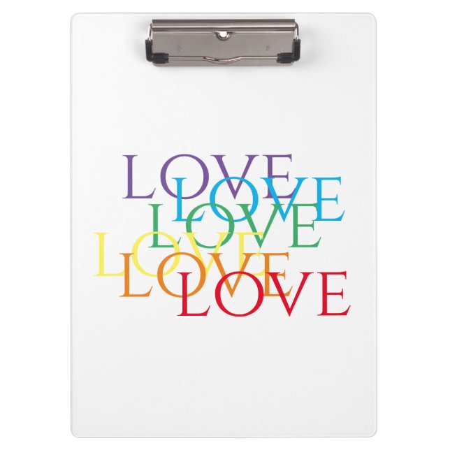 RAINBOW LOVE Clipboard  (Front)