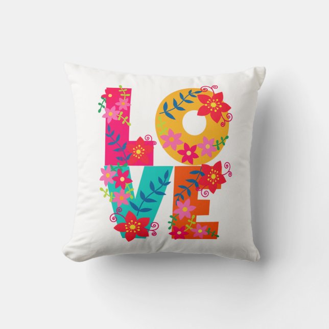 Rainbow Love Cushion (Front)