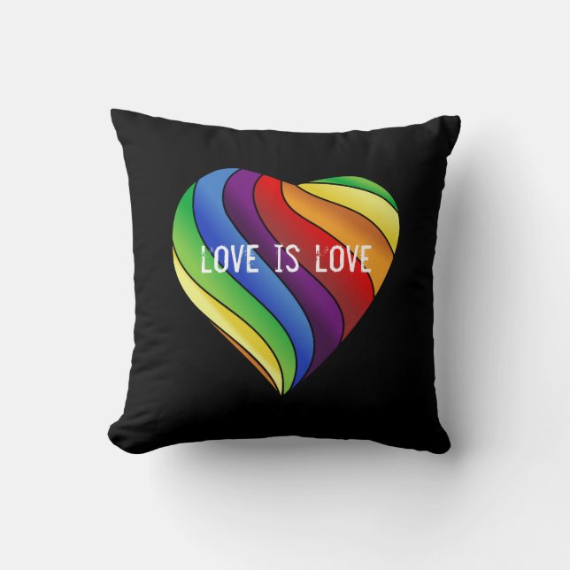 rainbow love  cushion (Front)