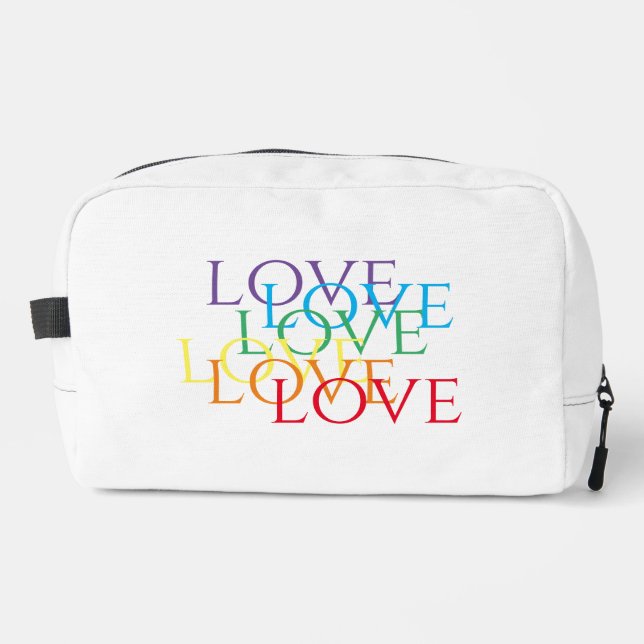 RAINBOW LOVE Dopp Kit Bag (Front)