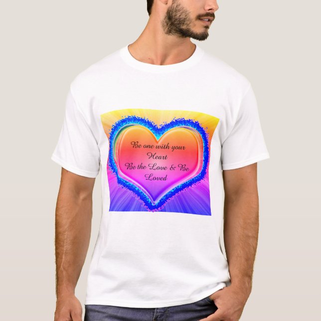 Rainbow Love Heart  T-Shirt (Front)