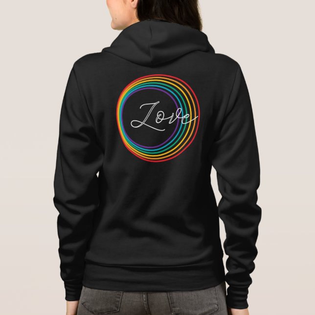 Rainbow Love Hoodie (Back)