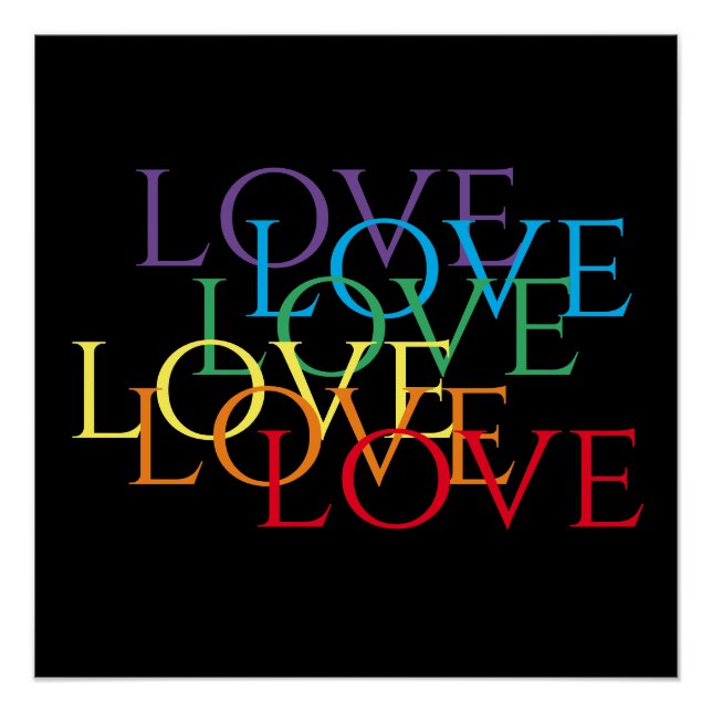 RAINBOW LOVE II 20x20 Poster (Front)