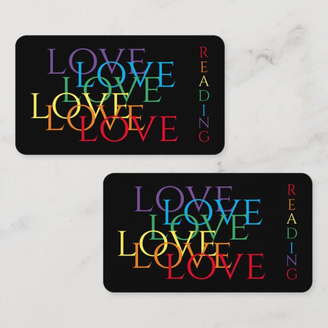 RAINBOW LOVE II Bookmark - 3.5x2 Card (Front/Back)