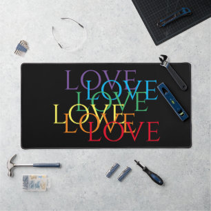 RAINBOW LOVE II Office Studio Desk Mat 