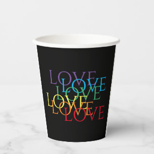 RAINBOW LOVE II Paper Cups