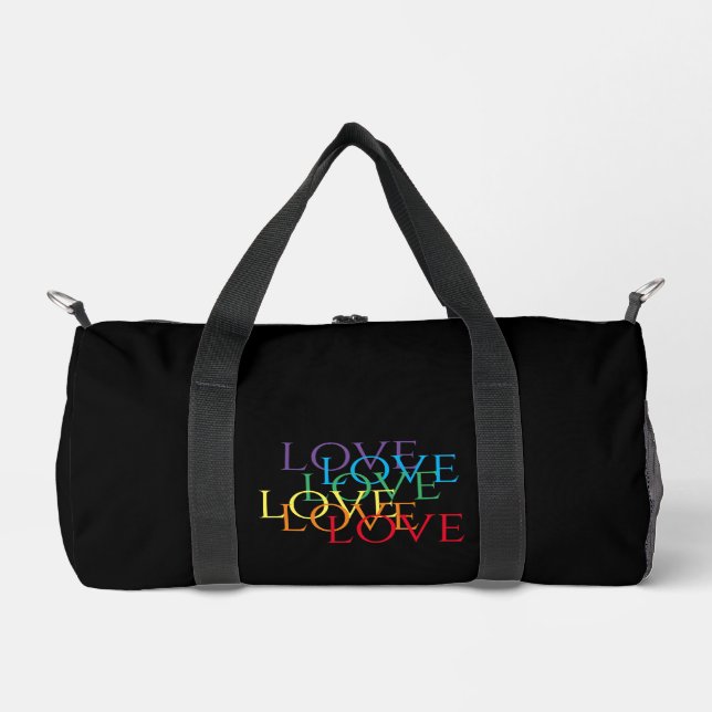 RAINBOW LOVE II Small Duffel Bag (Front)