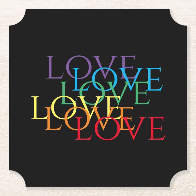 RAINBOW LOVE II Ticket Paper Coasters  (Front)