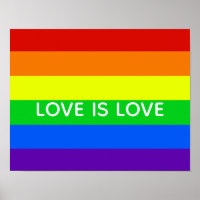 Rainbow Love is Love Gay Pride LGBTQ Beautiful