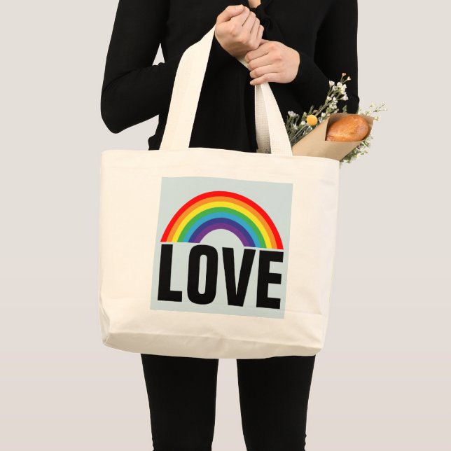 RAINBOW LOVE JUMBO TOTE (Front (Product))