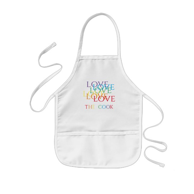 RAINBOW LOVE Kids' Apron  (Front)