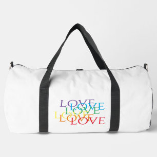 RAINBOW LOVE Large Duffel Bag