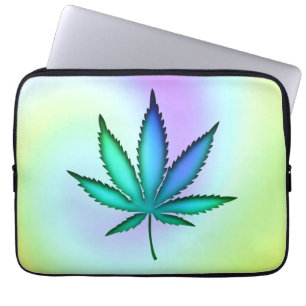 Rainbow Love Leaf Laptop Sleeve