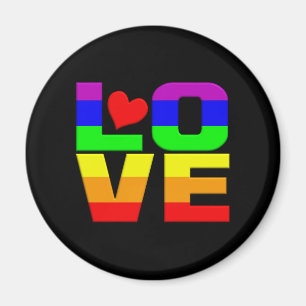 Rainbow Love magnet