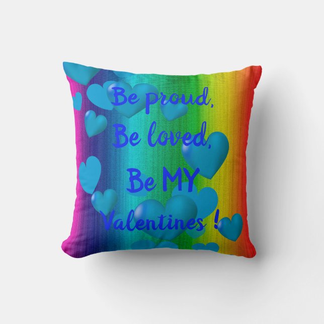 Rainbow Love Man Cushion (Front)
