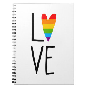 Rainbow Love Notebook