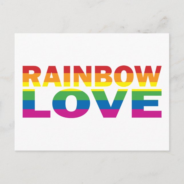 RAINBOW-LOVE POSTCARD (Front)