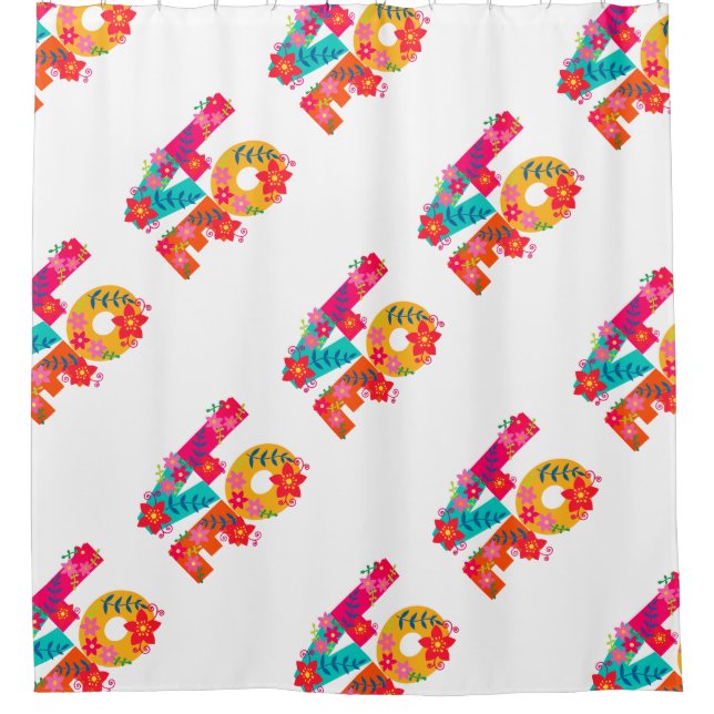 Rainbow Love  Shower Curtain (Front)