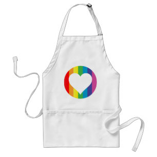 rainbow love standard apron
