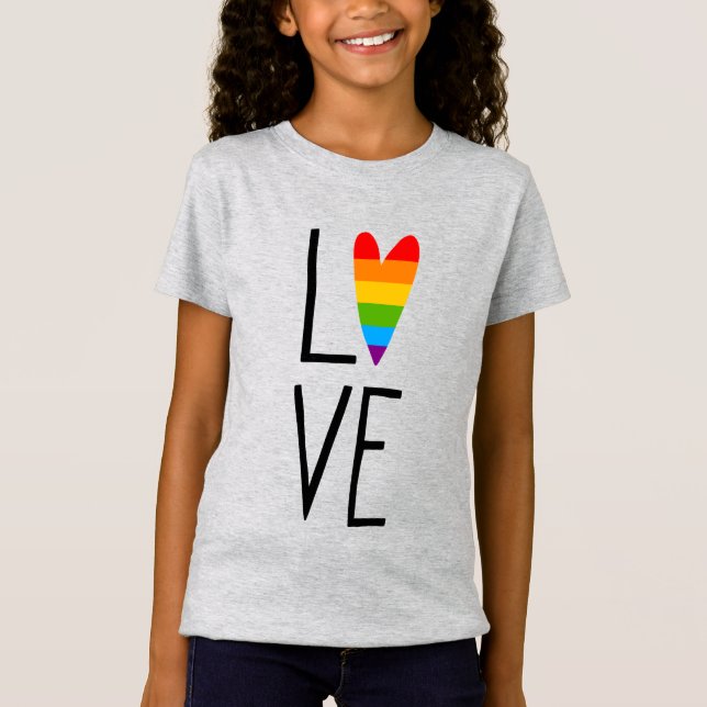 Rainbow Love T-Shirt (Front)