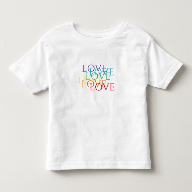 RAINBOW LOVE Toddler T-Shirt (Front)