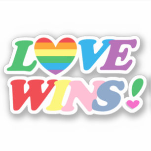 Rainbow Love Wins Heart LGBT