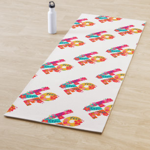 Rainbow Love Yoga Mat