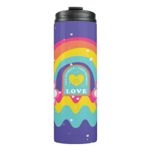 Rainbow Love yourself Thermal Tumbler