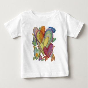 Rainbow Loving Hearts Art Custom Shirt
