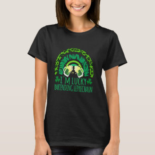 Rainbow Lucky Bartending Leprechaun Bartender St P T-Shirt