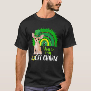 Rainbow Lucky Charm Chihuahua Dog Lover St Patrick T-Shirt