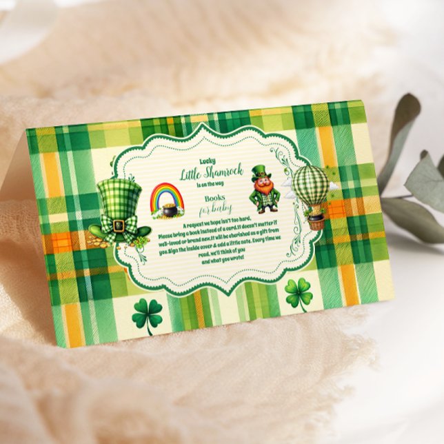 Rainbow Lucky Little Shamrock Books for Baby Enclosure Card (Creator Uploaded)