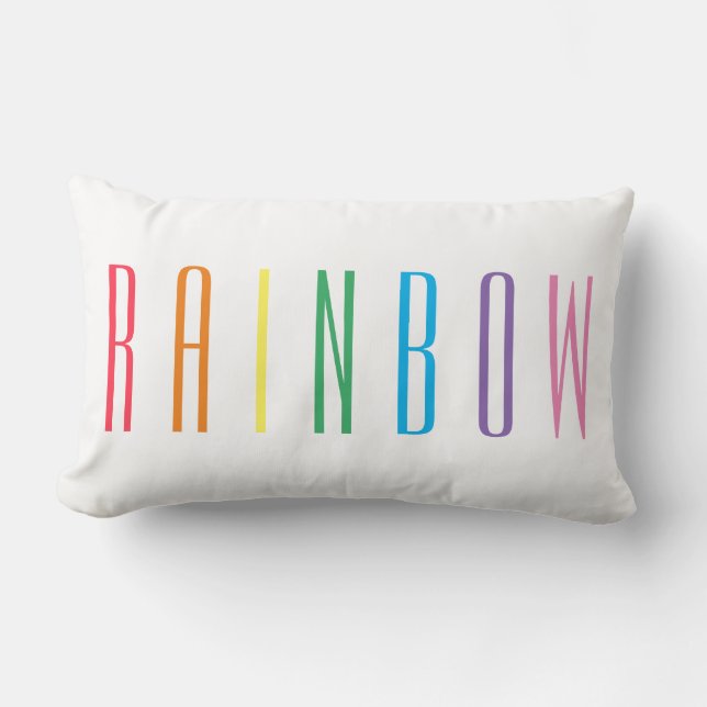 RAINBOW Lumbar Pillow (Front)
